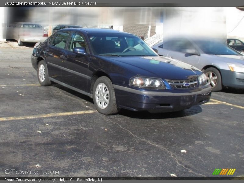 Navy Blue Metallic / Neutral 2002 Chevrolet Impala