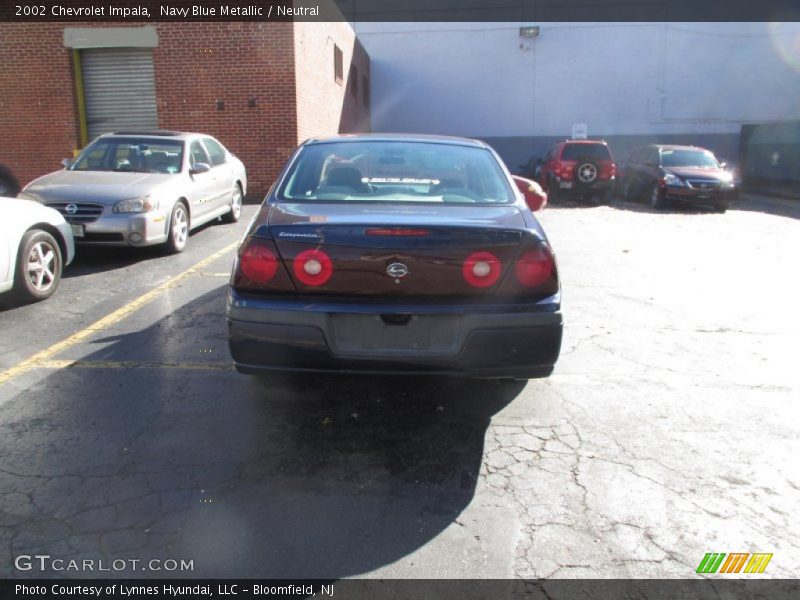 Navy Blue Metallic / Neutral 2002 Chevrolet Impala