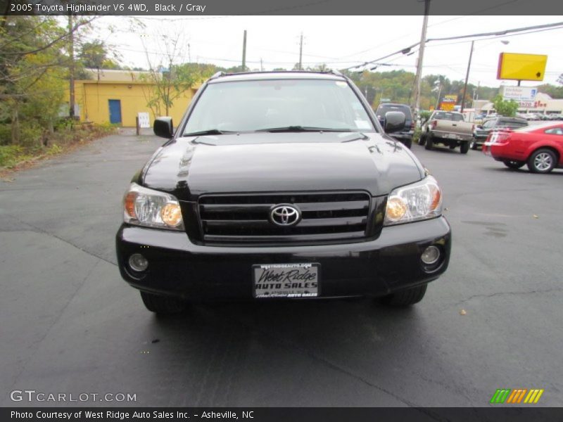 Black / Gray 2005 Toyota Highlander V6 4WD