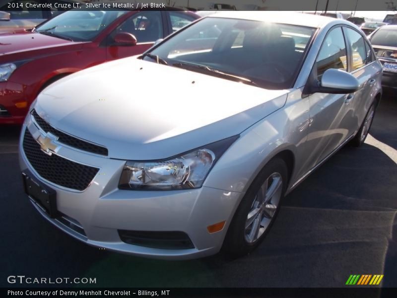 Silver Ice Metallic / Jet Black 2014 Chevrolet Cruze LT