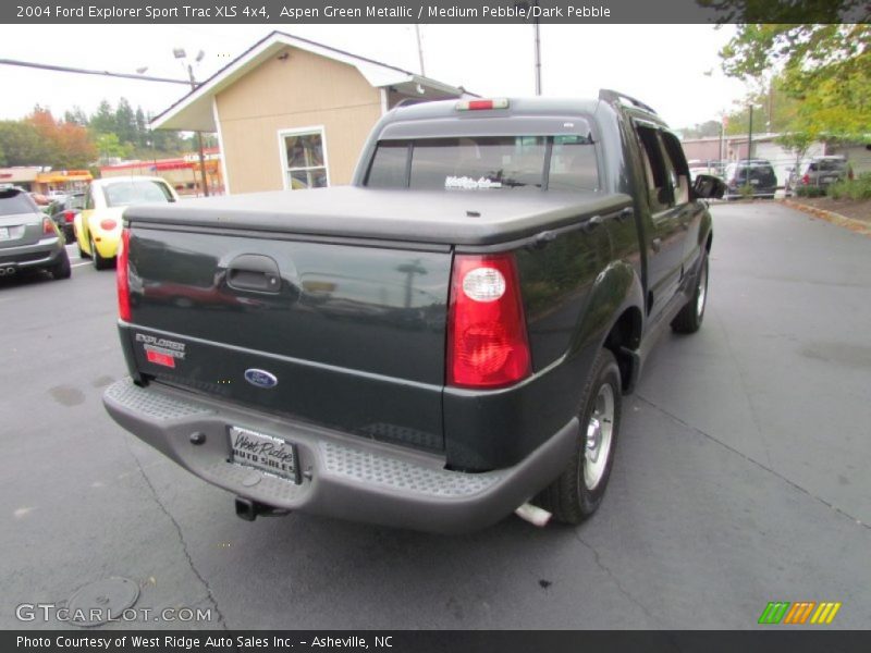 Aspen Green Metallic / Medium Pebble/Dark Pebble 2004 Ford Explorer Sport Trac XLS 4x4