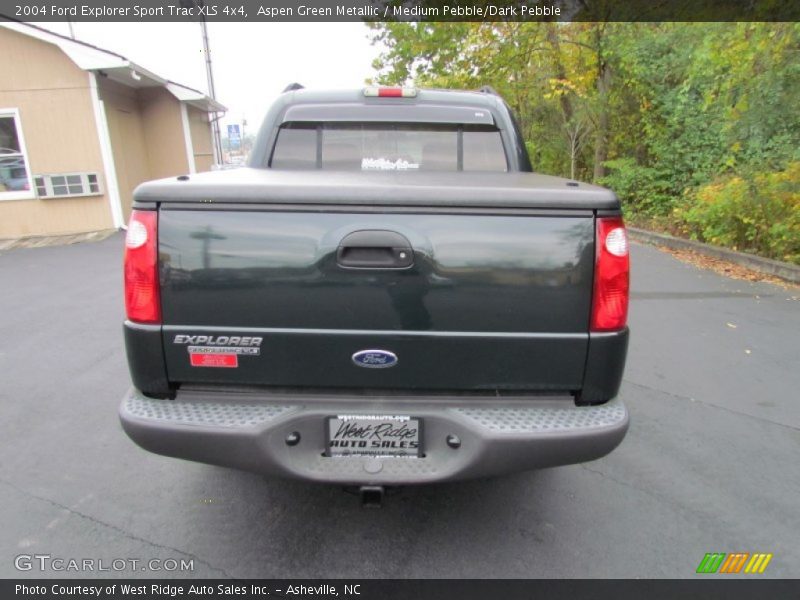 Aspen Green Metallic / Medium Pebble/Dark Pebble 2004 Ford Explorer Sport Trac XLS 4x4