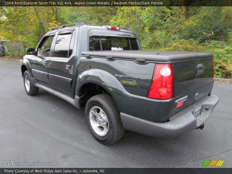 Aspen Green Metallic / Medium Pebble/Dark Pebble 2004 Ford Explorer Sport Trac XLS 4x4