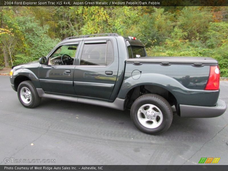 Aspen Green Metallic / Medium Pebble/Dark Pebble 2004 Ford Explorer Sport Trac XLS 4x4