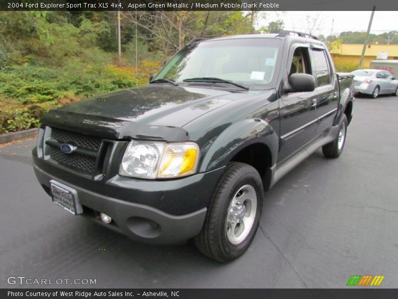 Aspen Green Metallic / Medium Pebble/Dark Pebble 2004 Ford Explorer Sport Trac XLS 4x4