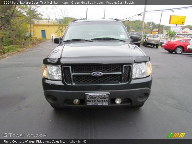 Aspen Green Metallic / Medium Pebble/Dark Pebble 2004 Ford Explorer Sport Trac XLS 4x4
