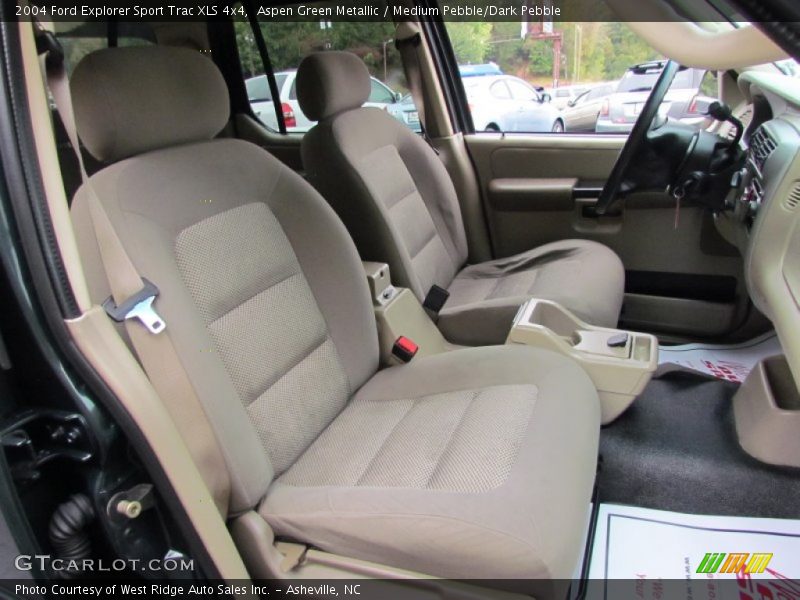 Aspen Green Metallic / Medium Pebble/Dark Pebble 2004 Ford Explorer Sport Trac XLS 4x4