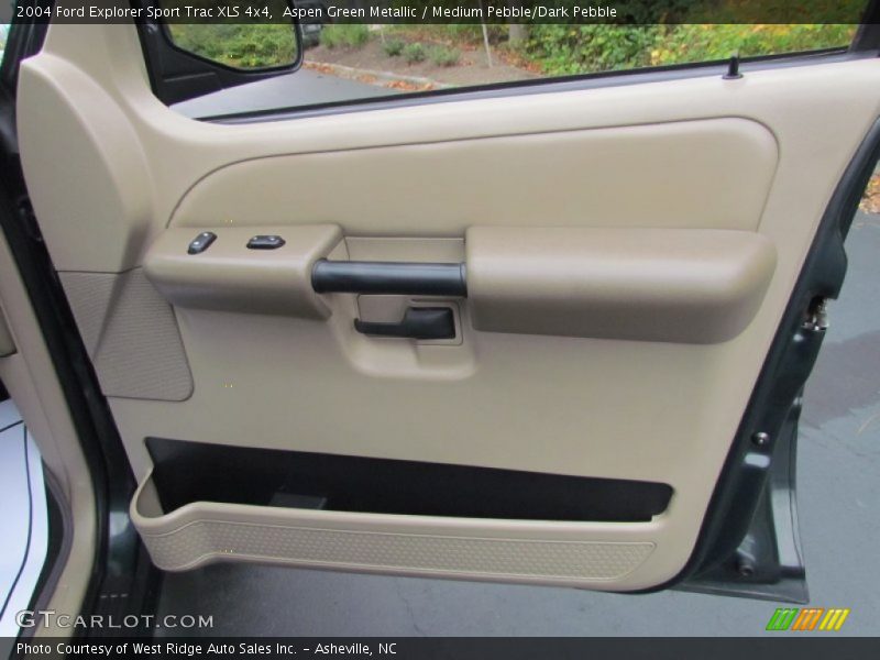 Aspen Green Metallic / Medium Pebble/Dark Pebble 2004 Ford Explorer Sport Trac XLS 4x4