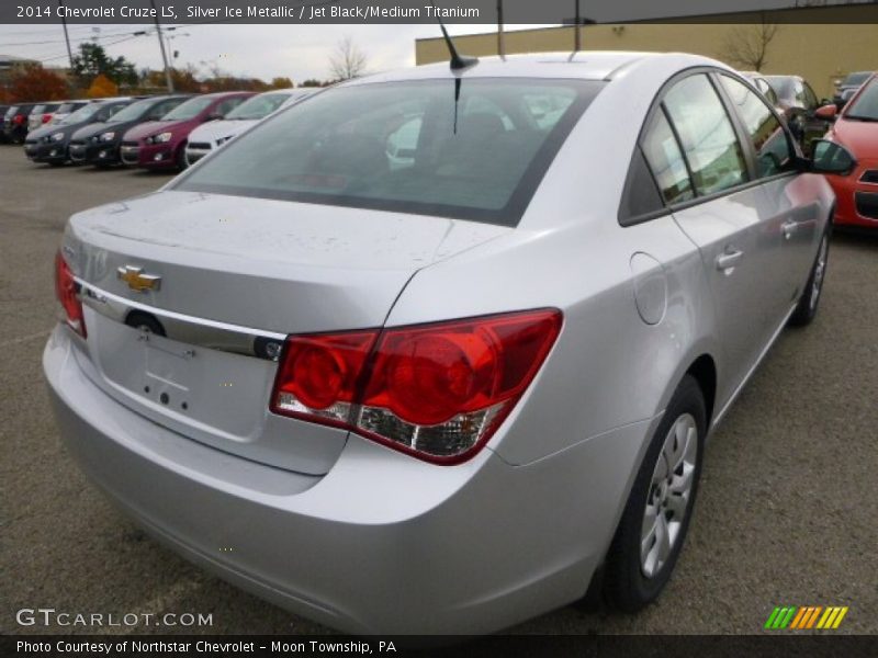 Silver Ice Metallic / Jet Black/Medium Titanium 2014 Chevrolet Cruze LS
