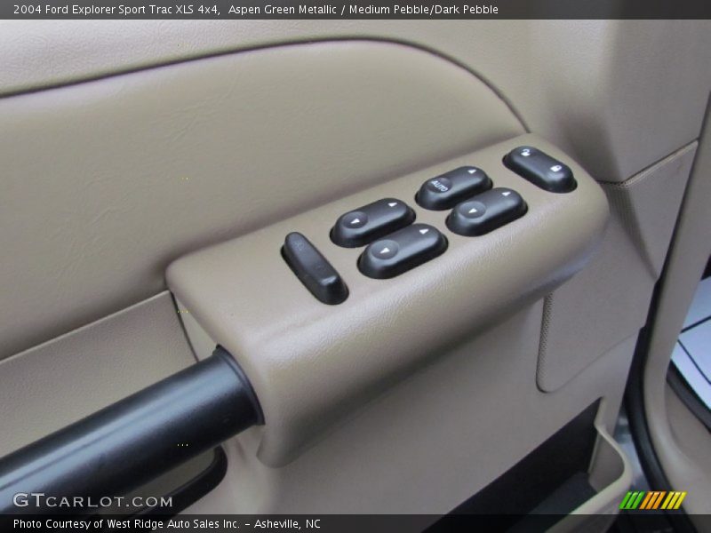 Aspen Green Metallic / Medium Pebble/Dark Pebble 2004 Ford Explorer Sport Trac XLS 4x4
