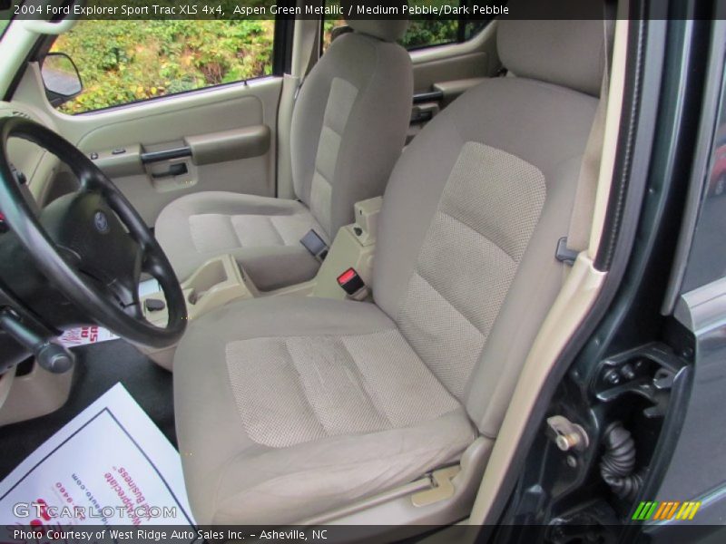 Aspen Green Metallic / Medium Pebble/Dark Pebble 2004 Ford Explorer Sport Trac XLS 4x4