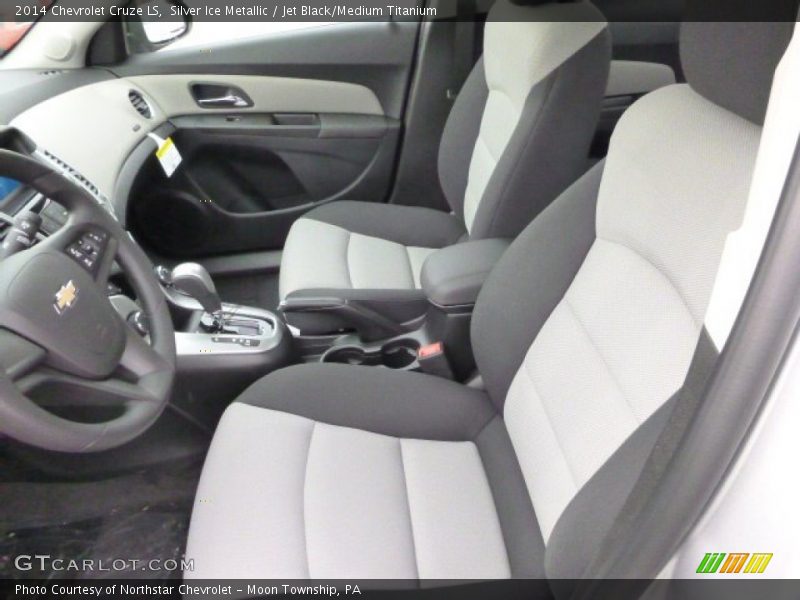 Silver Ice Metallic / Jet Black/Medium Titanium 2014 Chevrolet Cruze LS