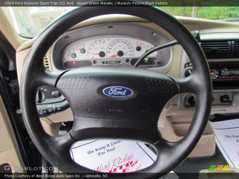Aspen Green Metallic / Medium Pebble/Dark Pebble 2004 Ford Explorer Sport Trac XLS 4x4