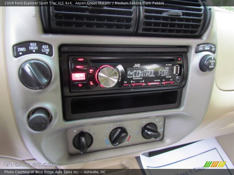 Aspen Green Metallic / Medium Pebble/Dark Pebble 2004 Ford Explorer Sport Trac XLS 4x4