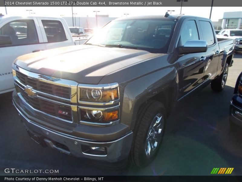 Brownstone Metallic / Jet Black 2014 Chevrolet Silverado 1500 LTZ Z71 Double Cab 4x4