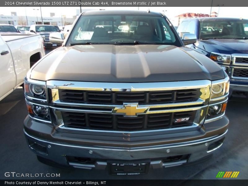 Brownstone Metallic / Jet Black 2014 Chevrolet Silverado 1500 LTZ Z71 Double Cab 4x4