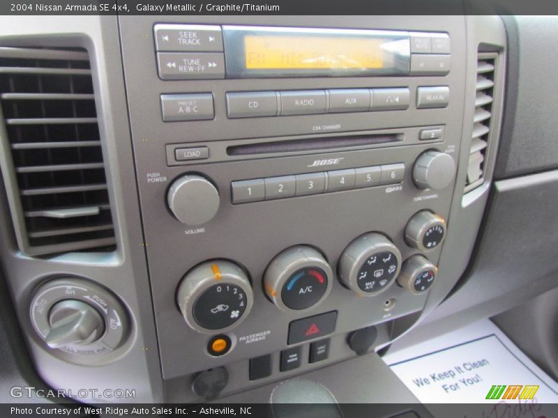 Galaxy Metallic / Graphite/Titanium 2004 Nissan Armada SE 4x4
