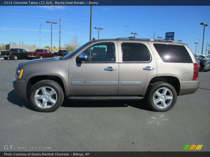 Mocha Steel Metallic / Ebony 2014 Chevrolet Tahoe LTZ 4x4