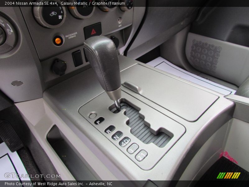 Galaxy Metallic / Graphite/Titanium 2004 Nissan Armada SE 4x4