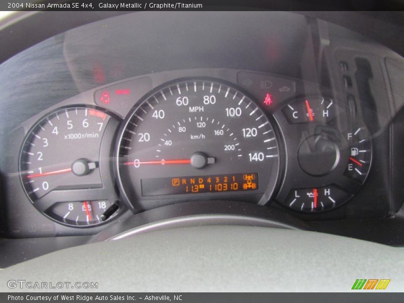 Galaxy Metallic / Graphite/Titanium 2004 Nissan Armada SE 4x4