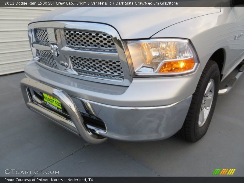 Bright Silver Metallic / Dark Slate Gray/Medium Graystone 2011 Dodge Ram 1500 SLT Crew Cab