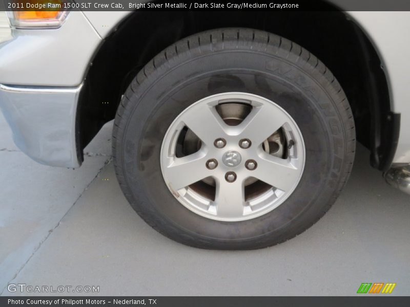 Bright Silver Metallic / Dark Slate Gray/Medium Graystone 2011 Dodge Ram 1500 SLT Crew Cab