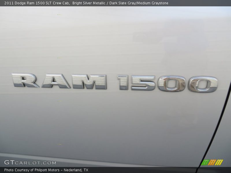 Bright Silver Metallic / Dark Slate Gray/Medium Graystone 2011 Dodge Ram 1500 SLT Crew Cab
