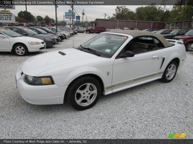 Front 3/4 View of 2002 Mustang V6 Convertible