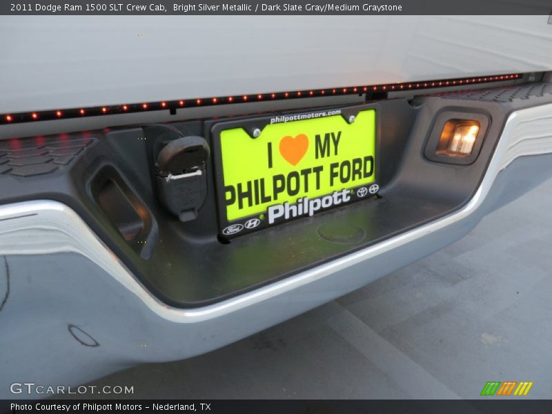 Bright Silver Metallic / Dark Slate Gray/Medium Graystone 2011 Dodge Ram 1500 SLT Crew Cab