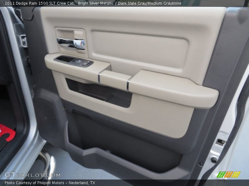 Bright Silver Metallic / Dark Slate Gray/Medium Graystone 2011 Dodge Ram 1500 SLT Crew Cab