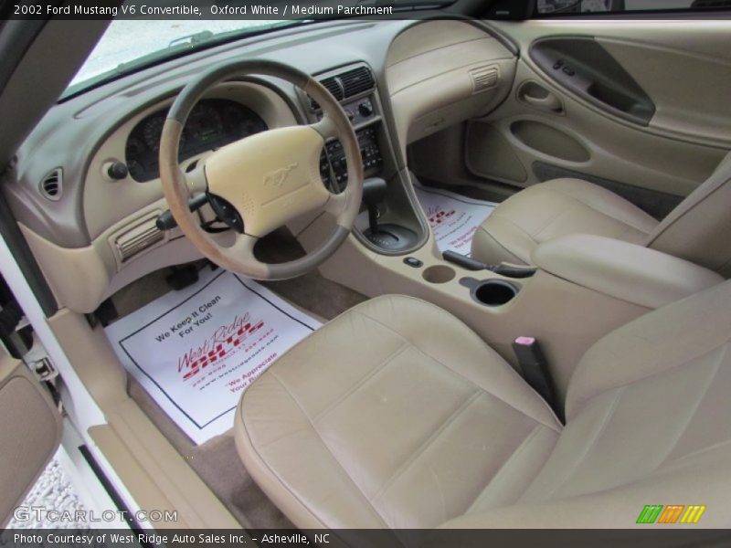 Medium Parchment Interior - 2002 Mustang V6 Convertible 