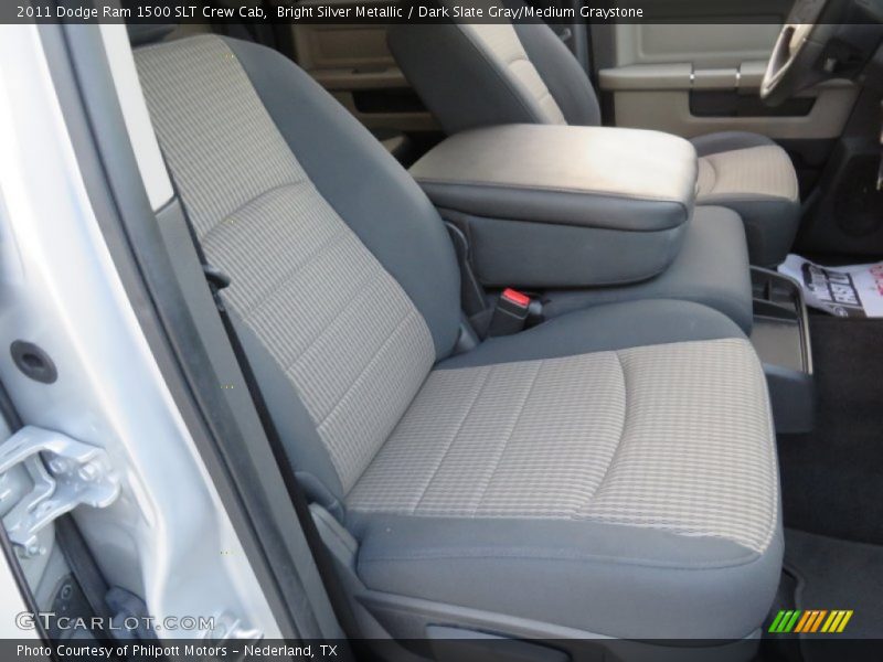 Bright Silver Metallic / Dark Slate Gray/Medium Graystone 2011 Dodge Ram 1500 SLT Crew Cab