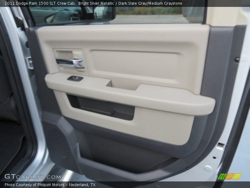 Bright Silver Metallic / Dark Slate Gray/Medium Graystone 2011 Dodge Ram 1500 SLT Crew Cab