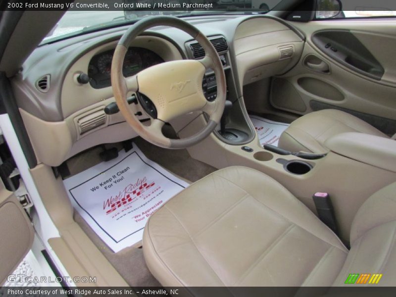  2002 Mustang V6 Convertible Medium Parchment Interior