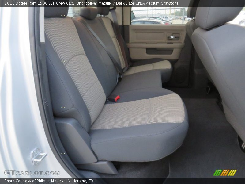 Bright Silver Metallic / Dark Slate Gray/Medium Graystone 2011 Dodge Ram 1500 SLT Crew Cab