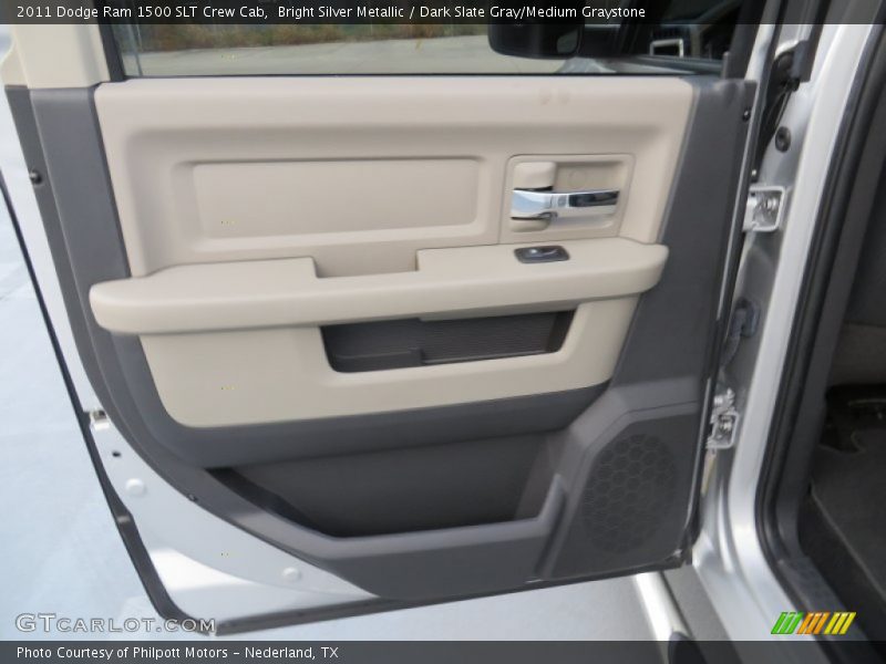Bright Silver Metallic / Dark Slate Gray/Medium Graystone 2011 Dodge Ram 1500 SLT Crew Cab