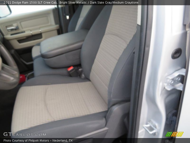 Bright Silver Metallic / Dark Slate Gray/Medium Graystone 2011 Dodge Ram 1500 SLT Crew Cab