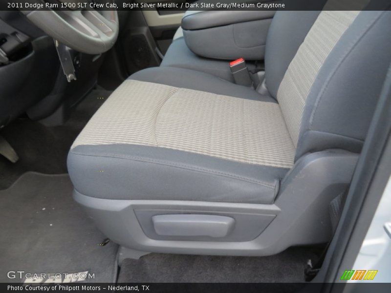 Bright Silver Metallic / Dark Slate Gray/Medium Graystone 2011 Dodge Ram 1500 SLT Crew Cab