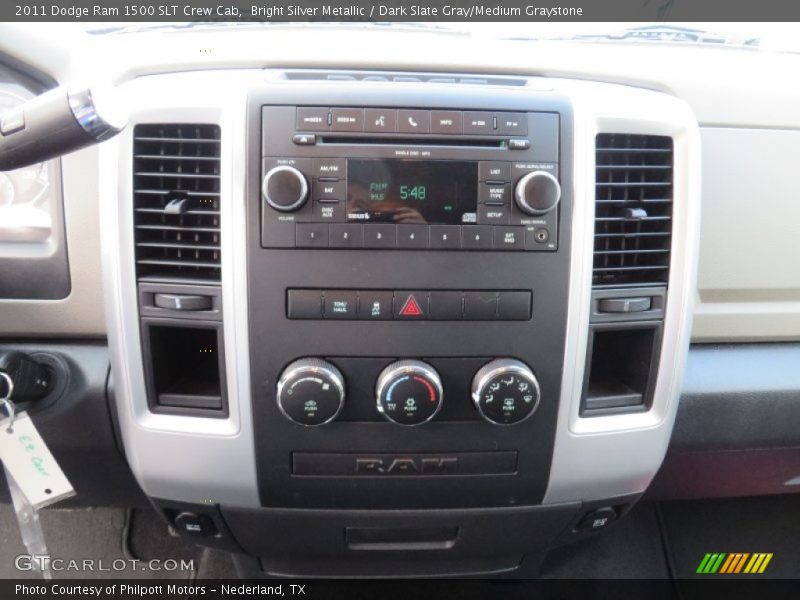 Bright Silver Metallic / Dark Slate Gray/Medium Graystone 2011 Dodge Ram 1500 SLT Crew Cab