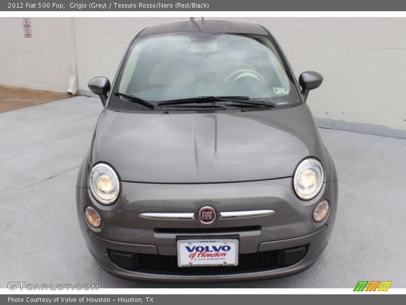 Grigio (Grey) / Tessuto Rosso/Nero (Red/Black) 2012 Fiat 500 Pop