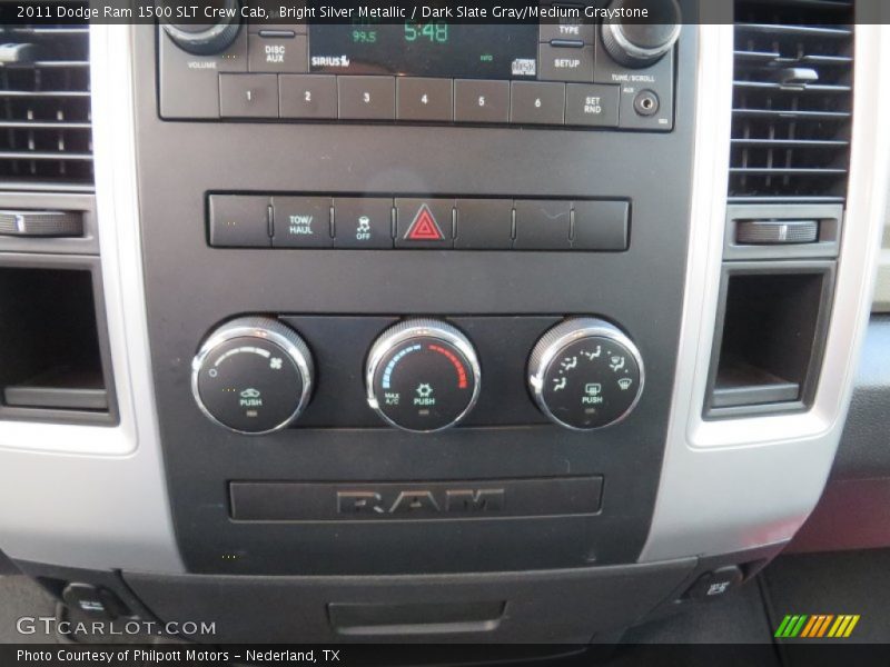 Bright Silver Metallic / Dark Slate Gray/Medium Graystone 2011 Dodge Ram 1500 SLT Crew Cab