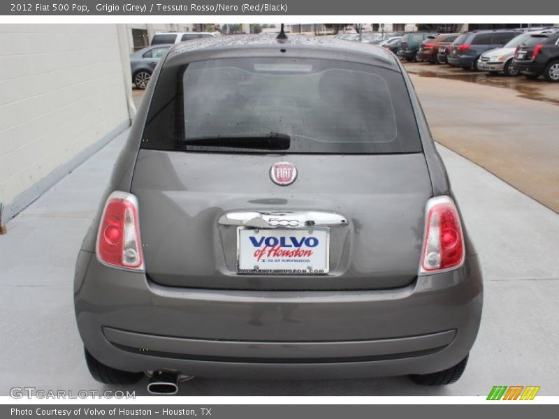 Grigio (Grey) / Tessuto Rosso/Nero (Red/Black) 2012 Fiat 500 Pop