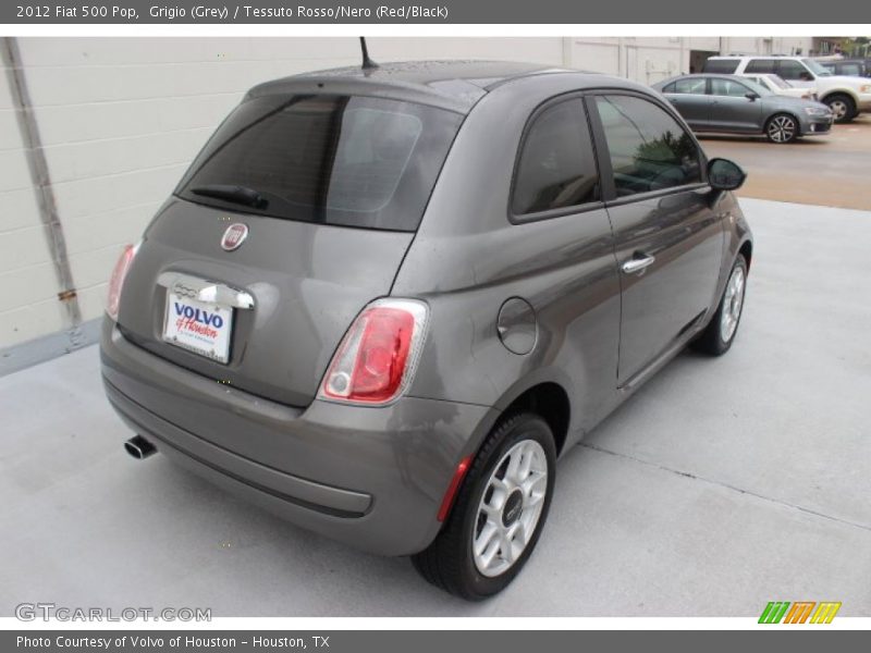Grigio (Grey) / Tessuto Rosso/Nero (Red/Black) 2012 Fiat 500 Pop