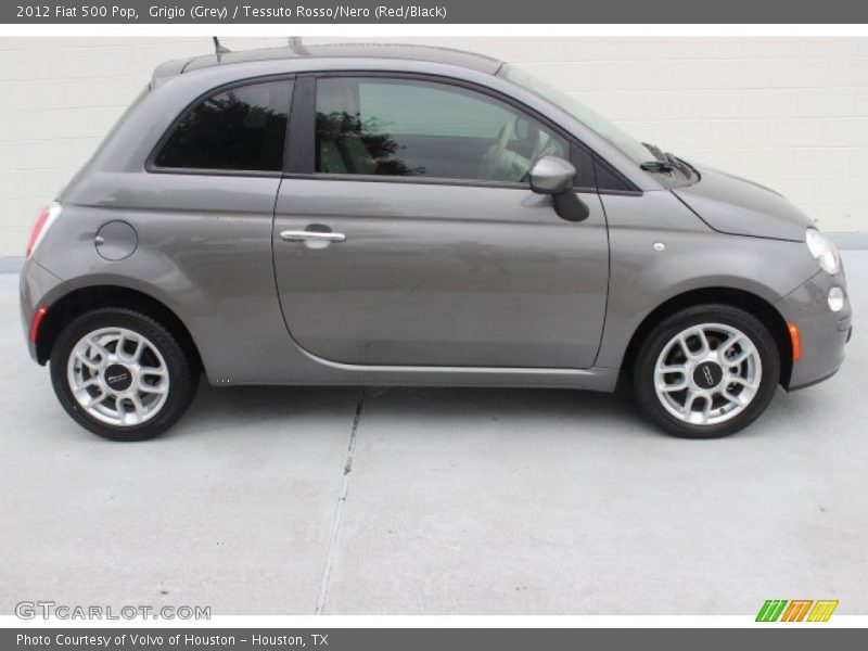 Grigio (Grey) / Tessuto Rosso/Nero (Red/Black) 2012 Fiat 500 Pop