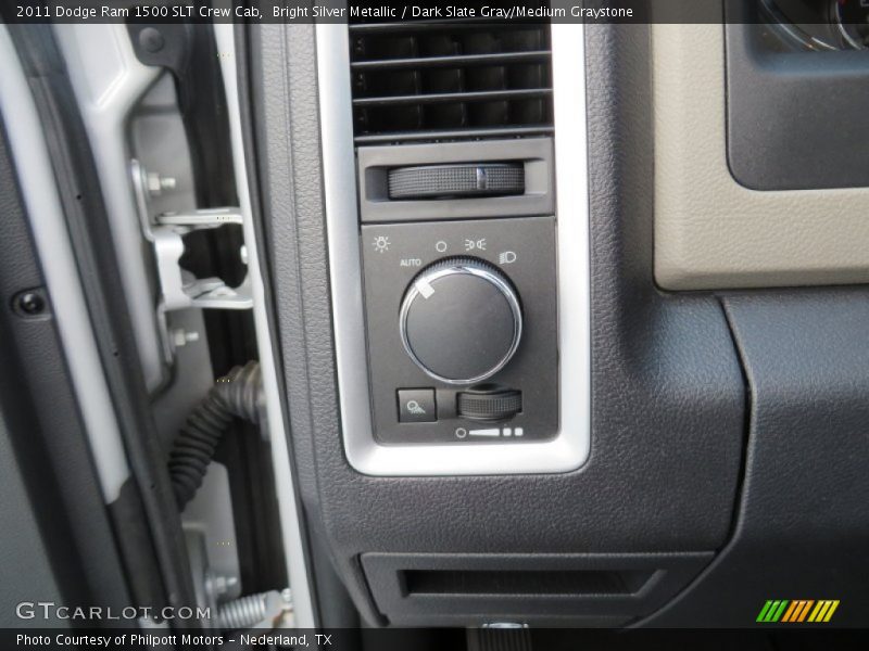 Bright Silver Metallic / Dark Slate Gray/Medium Graystone 2011 Dodge Ram 1500 SLT Crew Cab