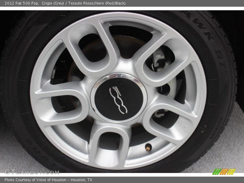 Grigio (Grey) / Tessuto Rosso/Nero (Red/Black) 2012 Fiat 500 Pop