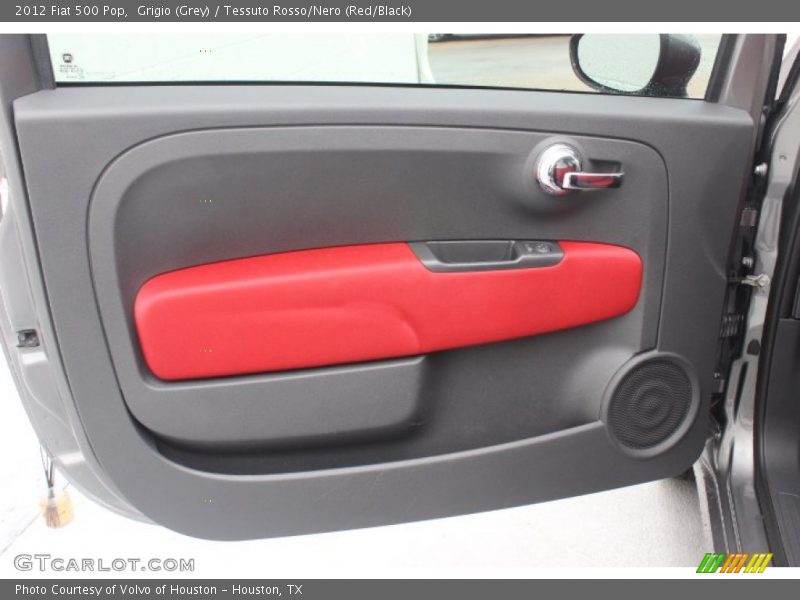 Grigio (Grey) / Tessuto Rosso/Nero (Red/Black) 2012 Fiat 500 Pop