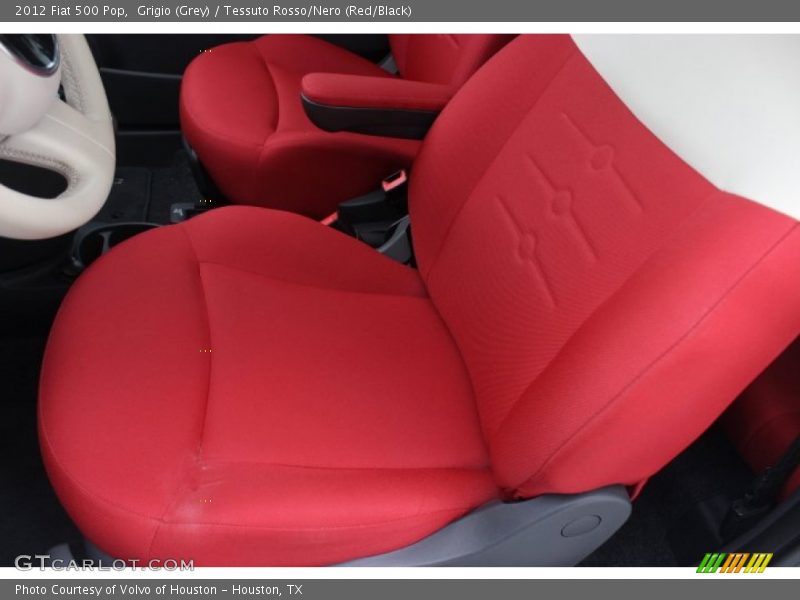 Grigio (Grey) / Tessuto Rosso/Nero (Red/Black) 2012 Fiat 500 Pop