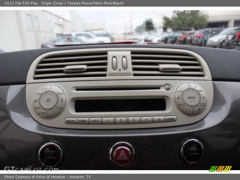 Grigio (Grey) / Tessuto Rosso/Nero (Red/Black) 2012 Fiat 500 Pop