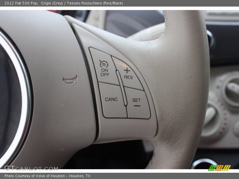 Grigio (Grey) / Tessuto Rosso/Nero (Red/Black) 2012 Fiat 500 Pop